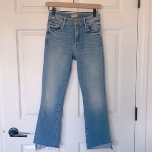 Mother Denim step-hem jeans. Size 24